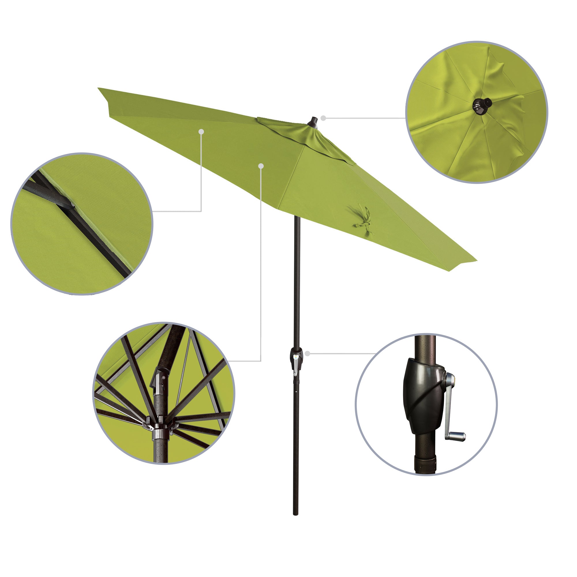 7.5' Casa Series Patio Umbrella - Sunbrella Fabric