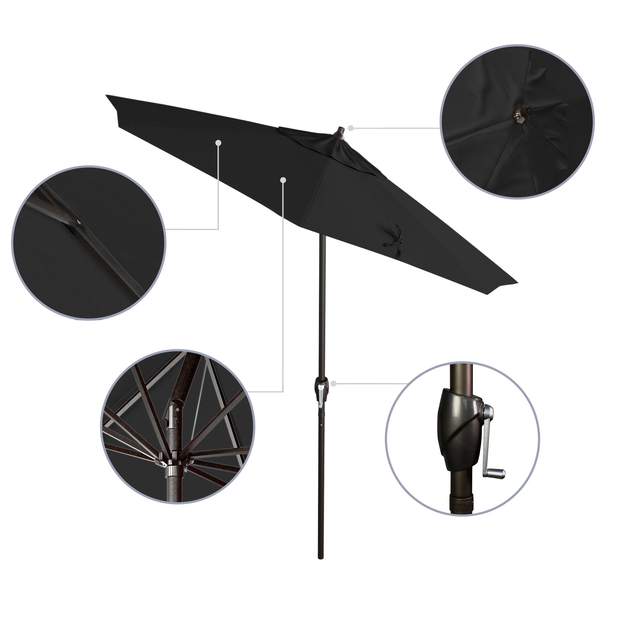 7.5' Casa Series Patio Umbrella - Sunbrella Fabric