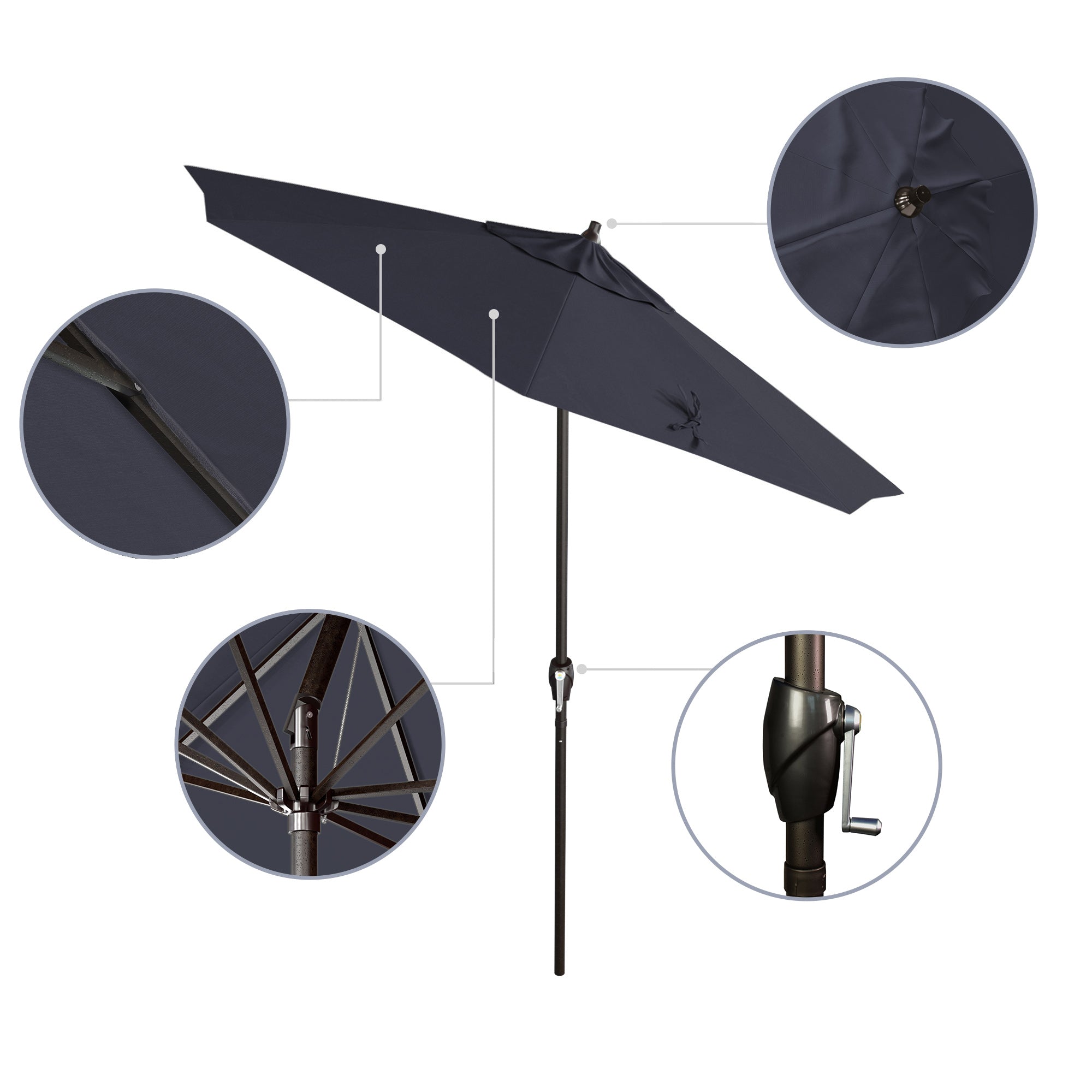 7.5' Casa Series Patio Umbrella - Sunbrella Fabric