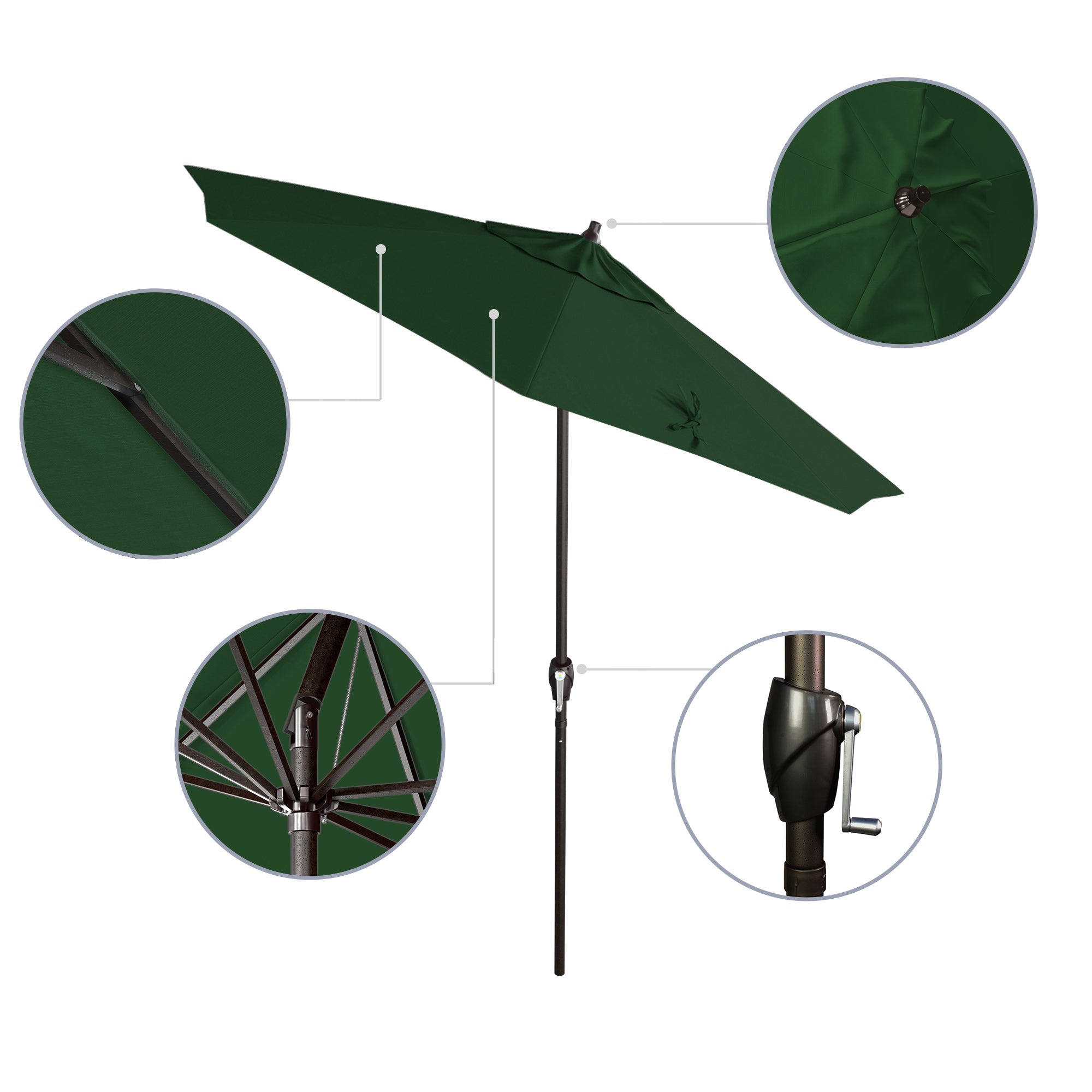 7.5' Casa Series Patio Umbrella - Sunbrella Fabric
