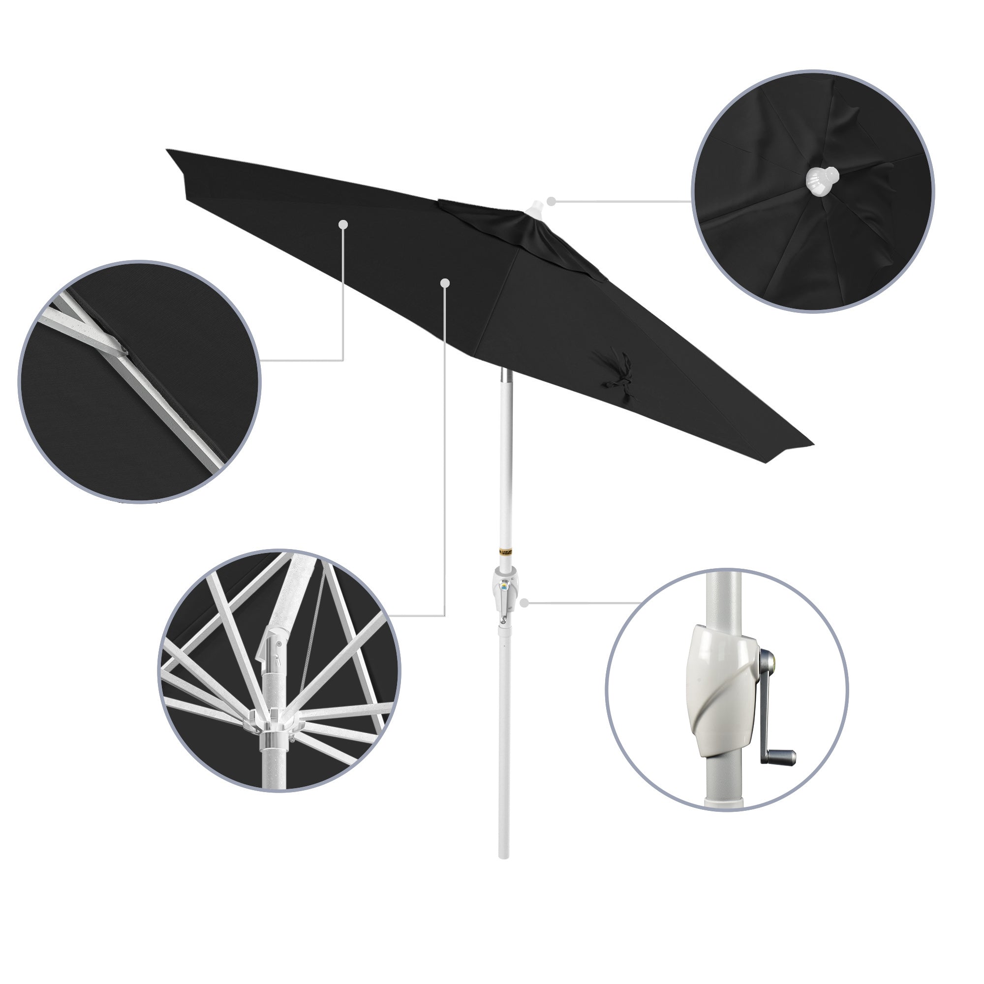 7.5' Casa Series Patio Umbrella - Sunbrella Fabric