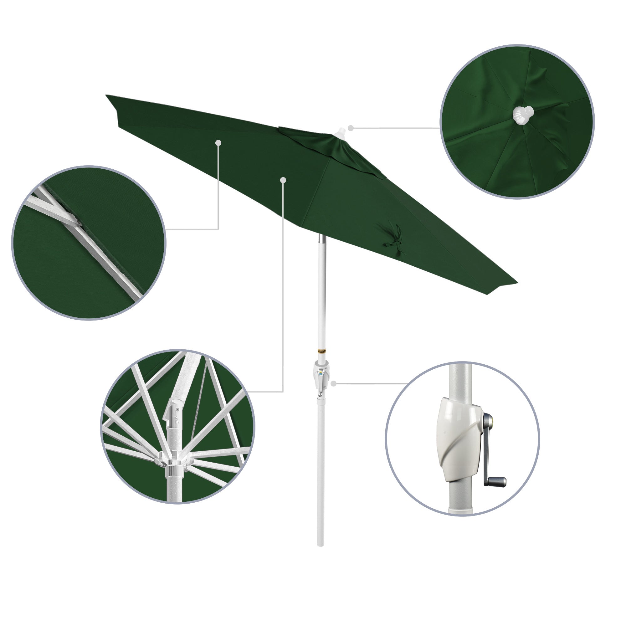 7.5' Casa Series Patio Umbrella - Sunbrella Fabric