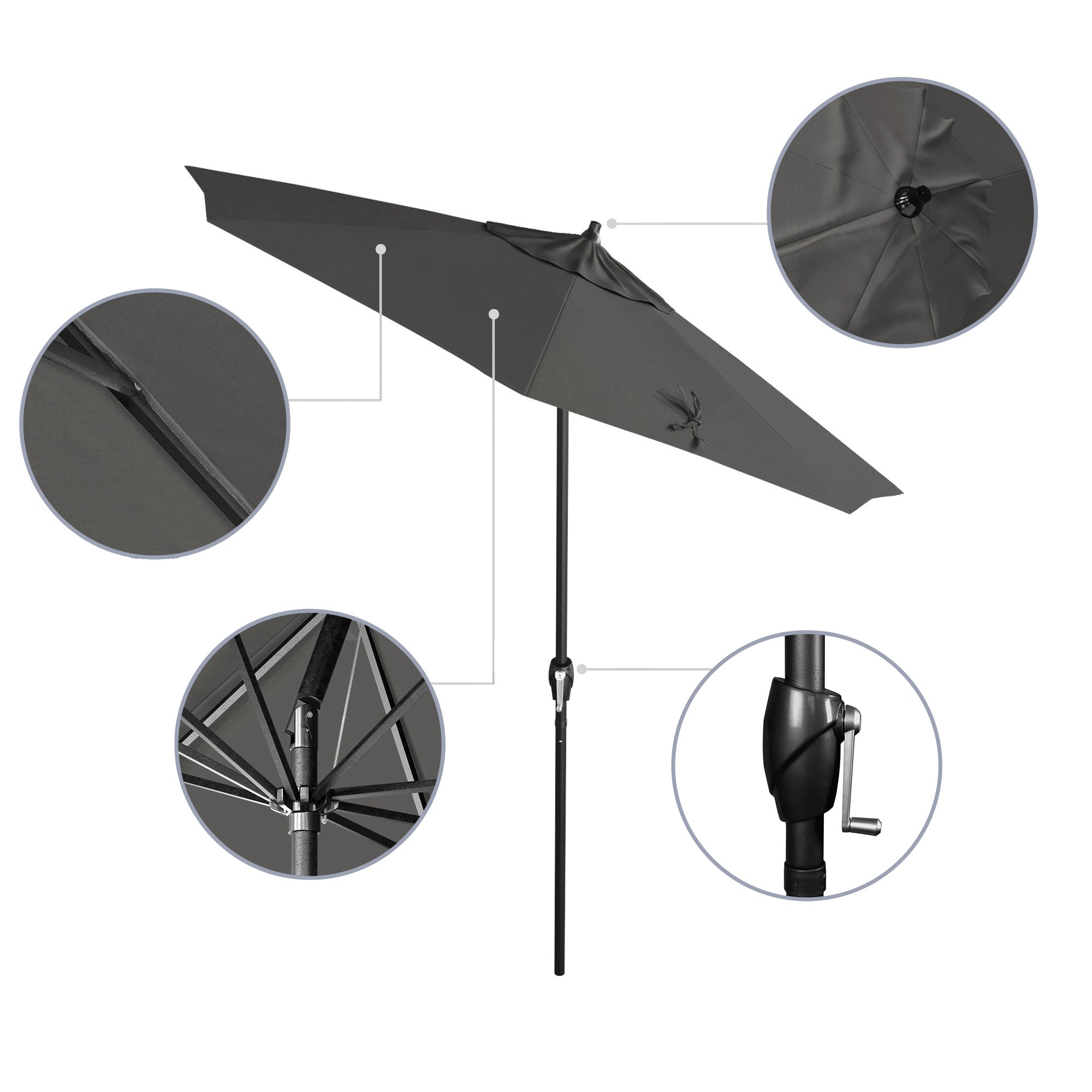 7.5' Casa Series Patio Umbrella - Sunbrella Fabric