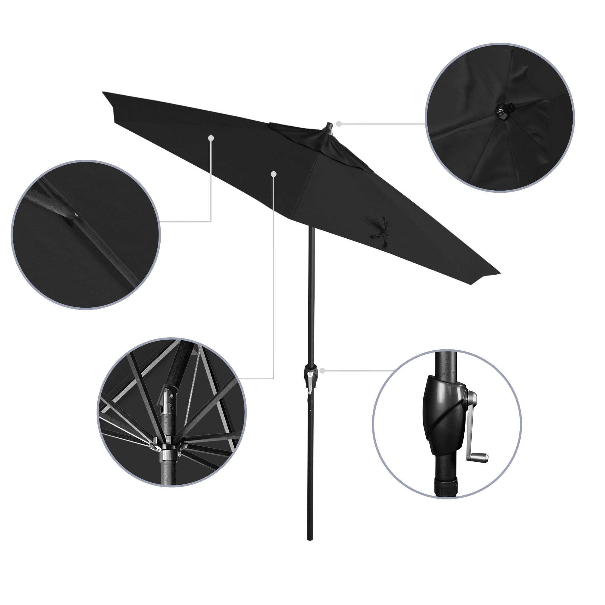 7.5' Casa Series Patio Umbrella - Sunbrella Fabric