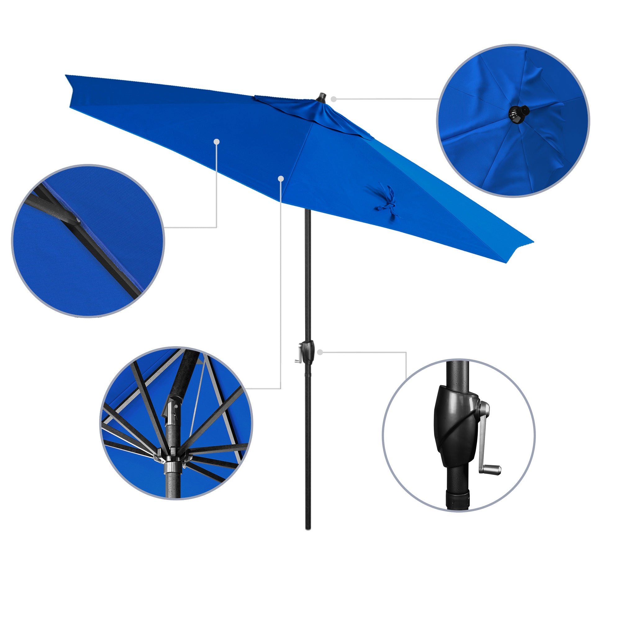 9' Casa Series Patio Umbrella - Sunbrella Fabric