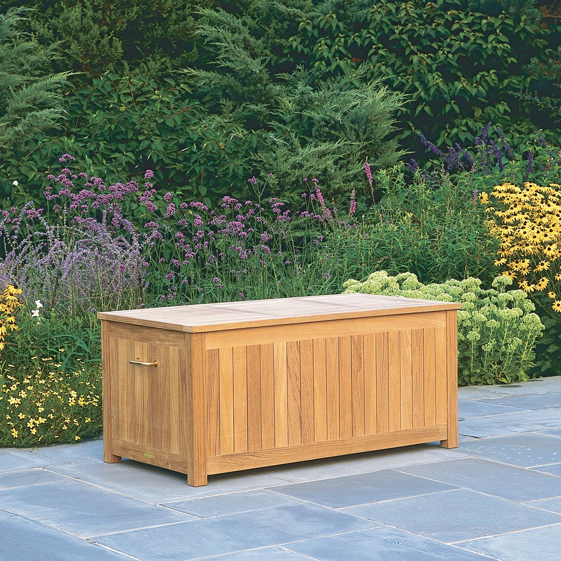 Cushion Boxes 53" Teak Box