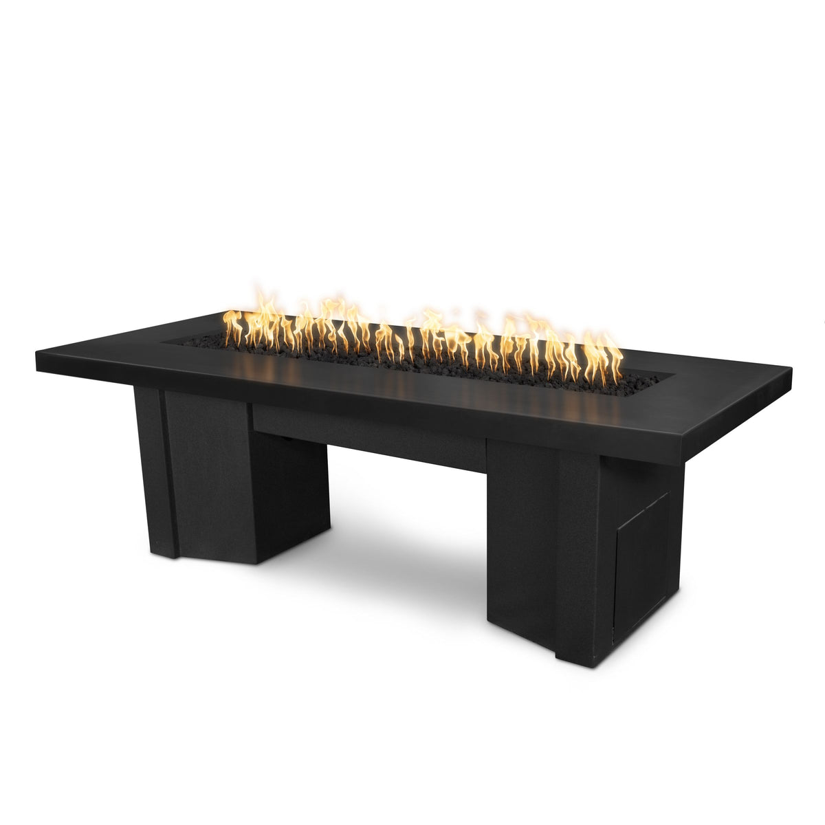 The Outdoor Plus Alameda Fire Table - Black Base Black Top