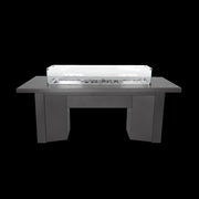 The Outdoor Plus Alameda powder-coated fire table in Black Vein