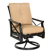 Andover Cushion Swivel Rocking Dining Arm Chair