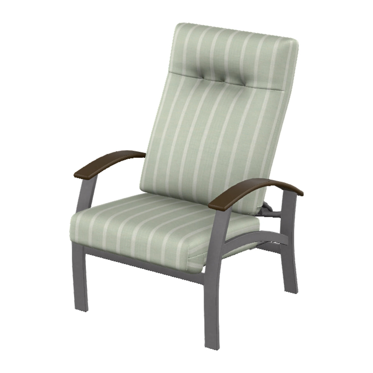 Belle Isle Cushion Supreme Height Adjustable Armchair — Graphite Txt PC / Kona Accents