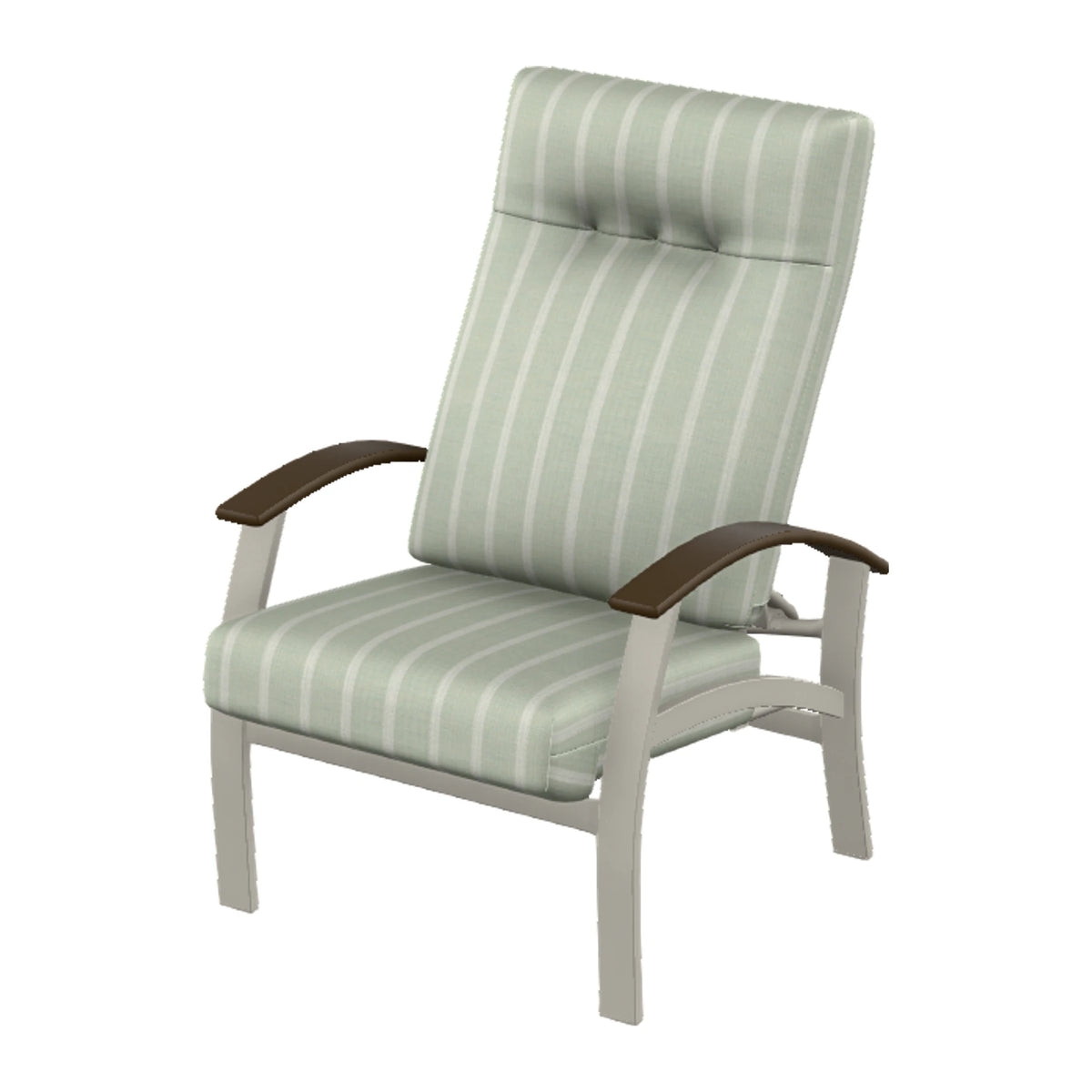 Belle Isle Cushion Supreme Height Adjustable Armchair — Warm Grey PC / Kona Accents