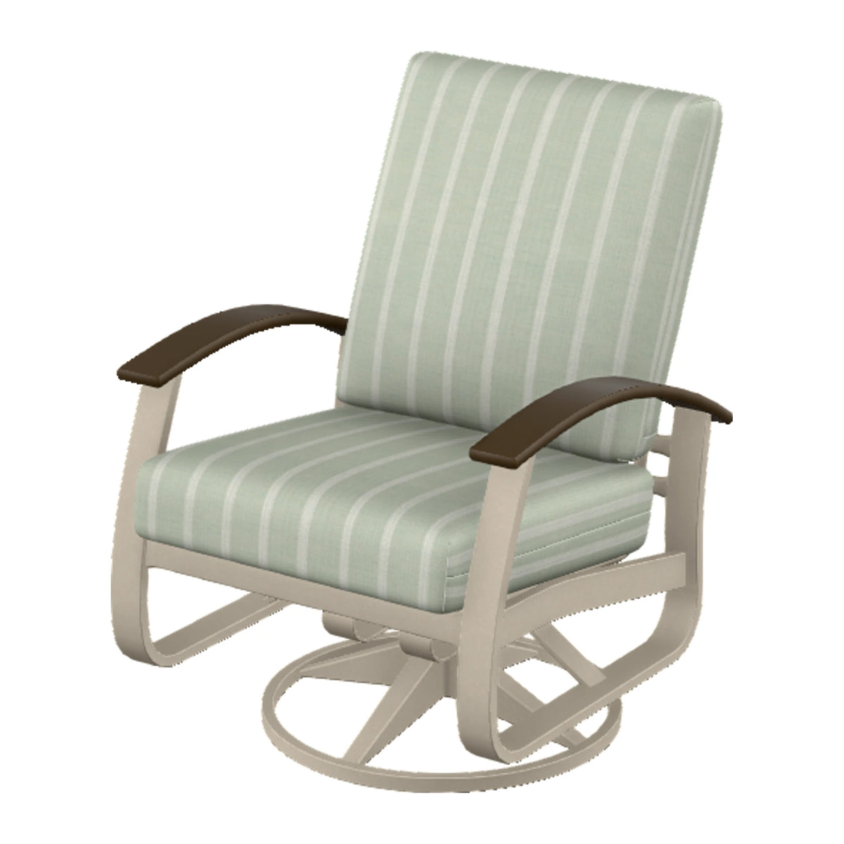 Belle Isle Cushion Swivel Rocker — Desert Sand PC / Kona Accents