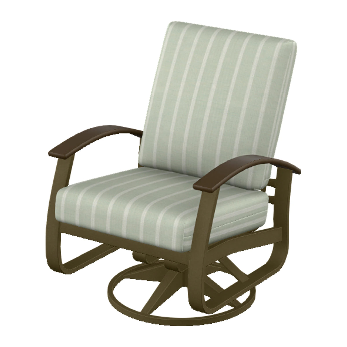 Belle Isle Cushion Swivel Rocker — Beachwood PC / Kona Accents