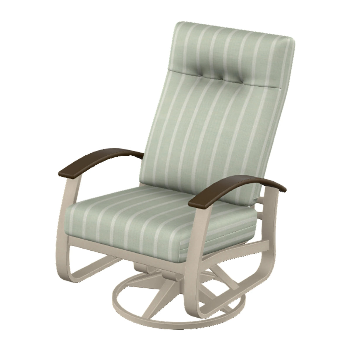Belle Isle Cushion Supreme Height Swivel Rocker — Desert Sand PC / Kona Accents