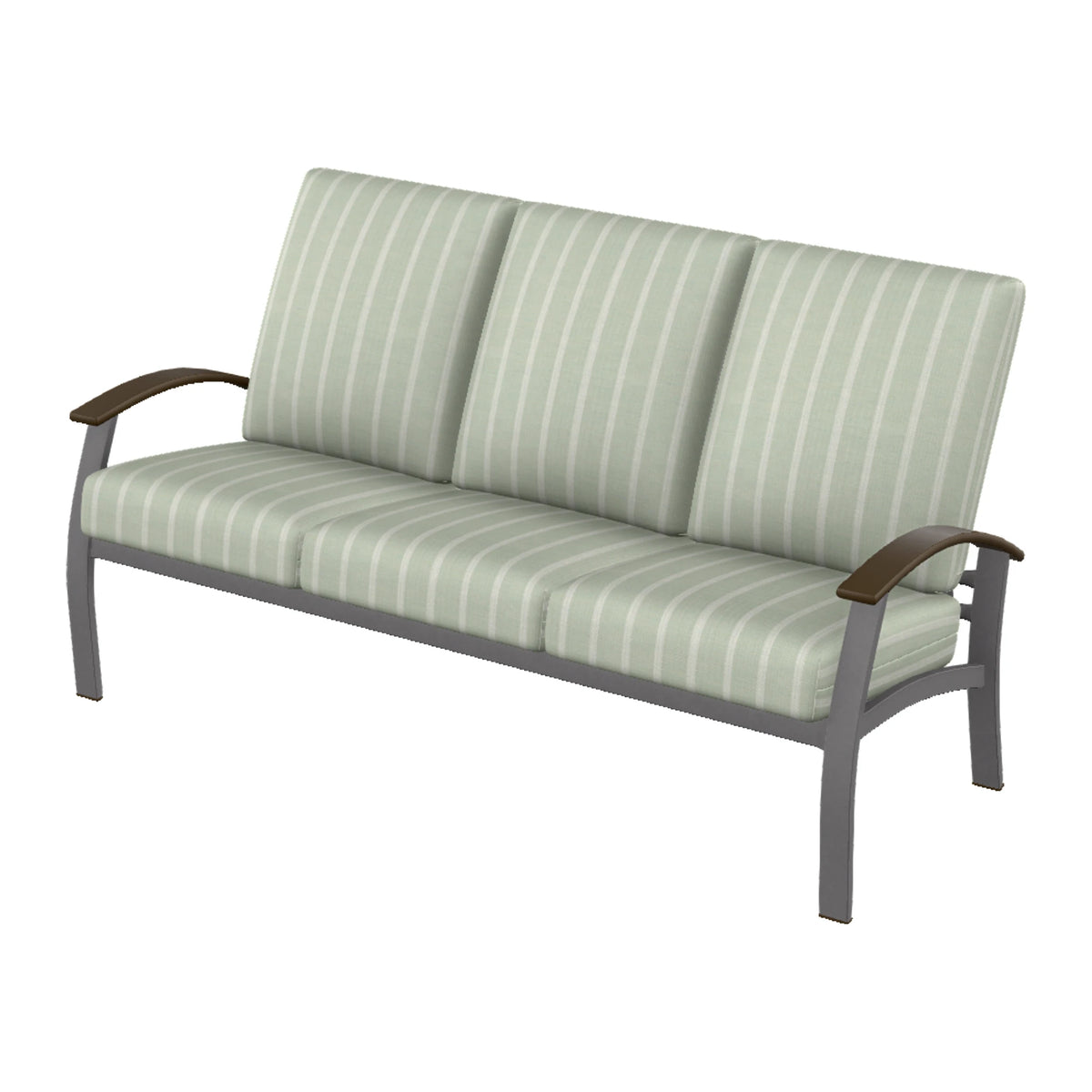 Belle Isle Cushion Sofa — Graphite Txt PC / Kona Accents