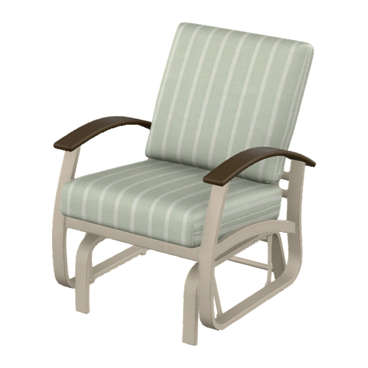 Belle Isle Cushion Single-Seat Glider — Desert Sand PC / Kona Accents