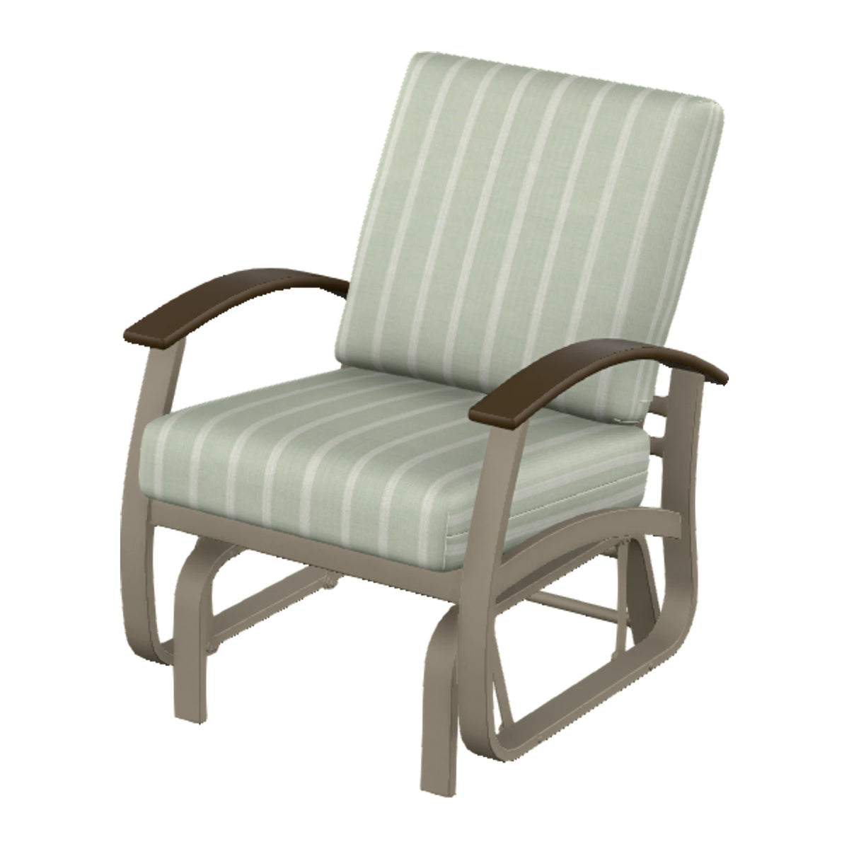 Belle Isle Cushion Single-Seat Glider — Storm PC / Kona Accents