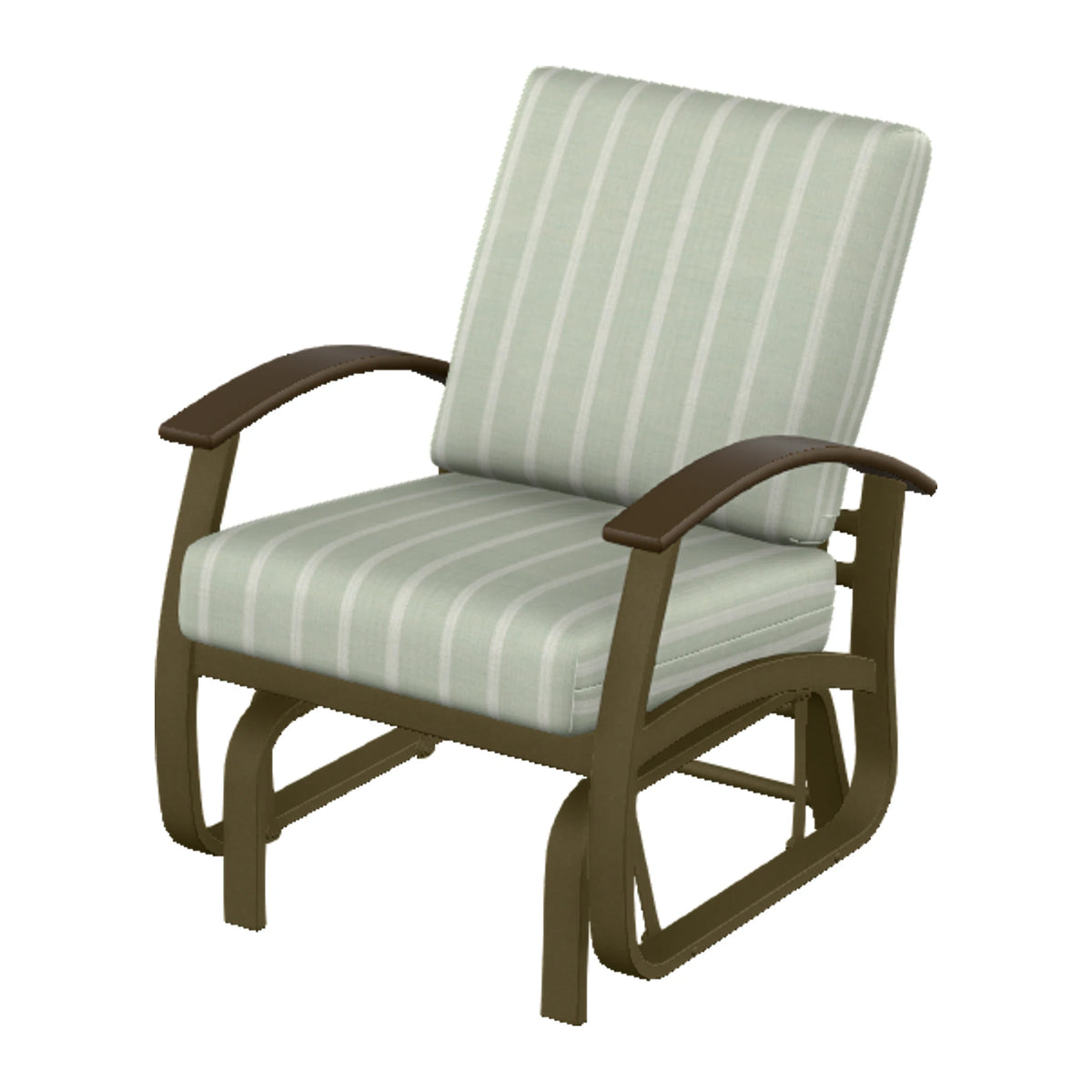 Belle Isle Cushion Single-Seat Glider — Beachwood PC / Kona Accents