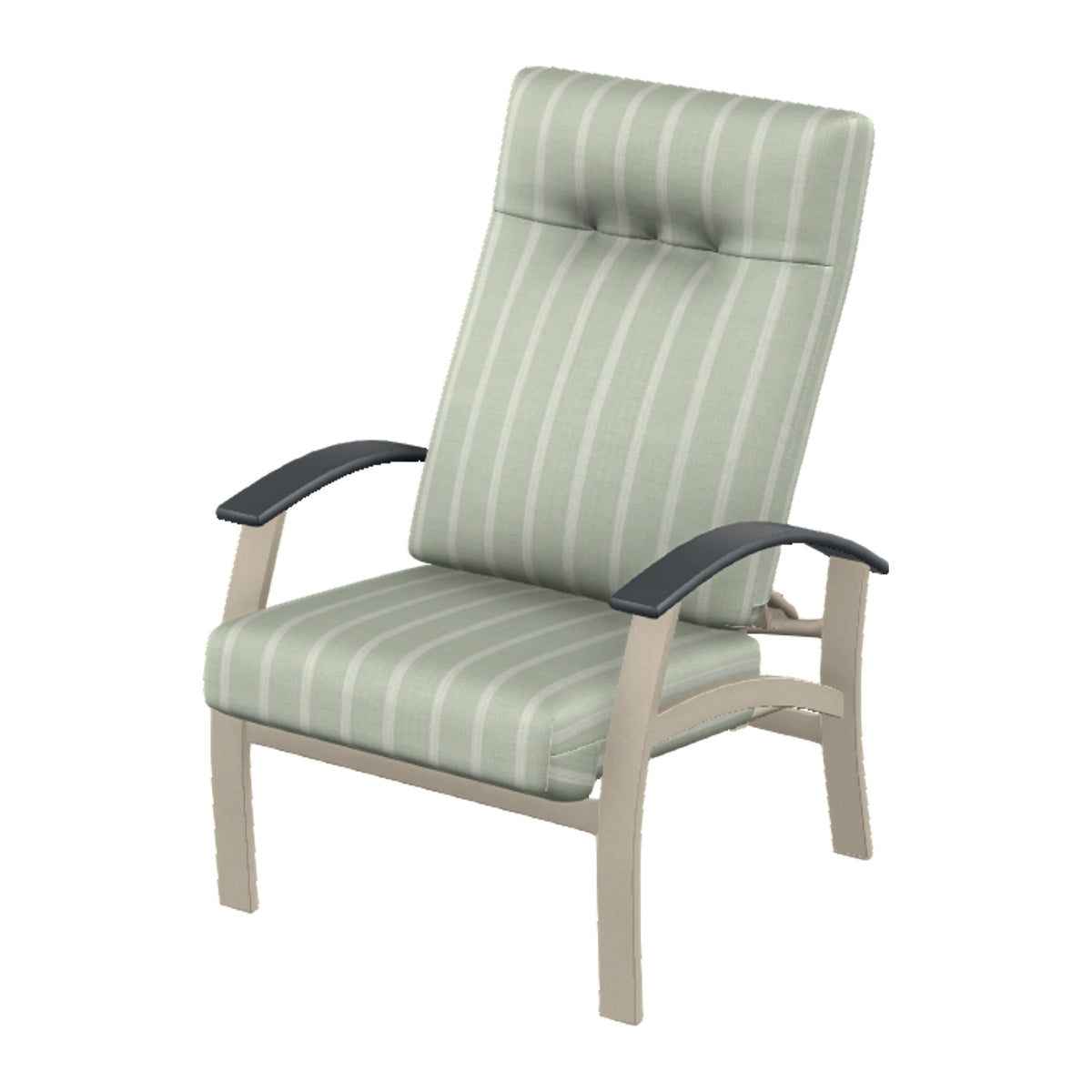 Belle Isle Cushion Supreme Height Adjustable Armchair — Desert Sand PC / Graphite Accents
