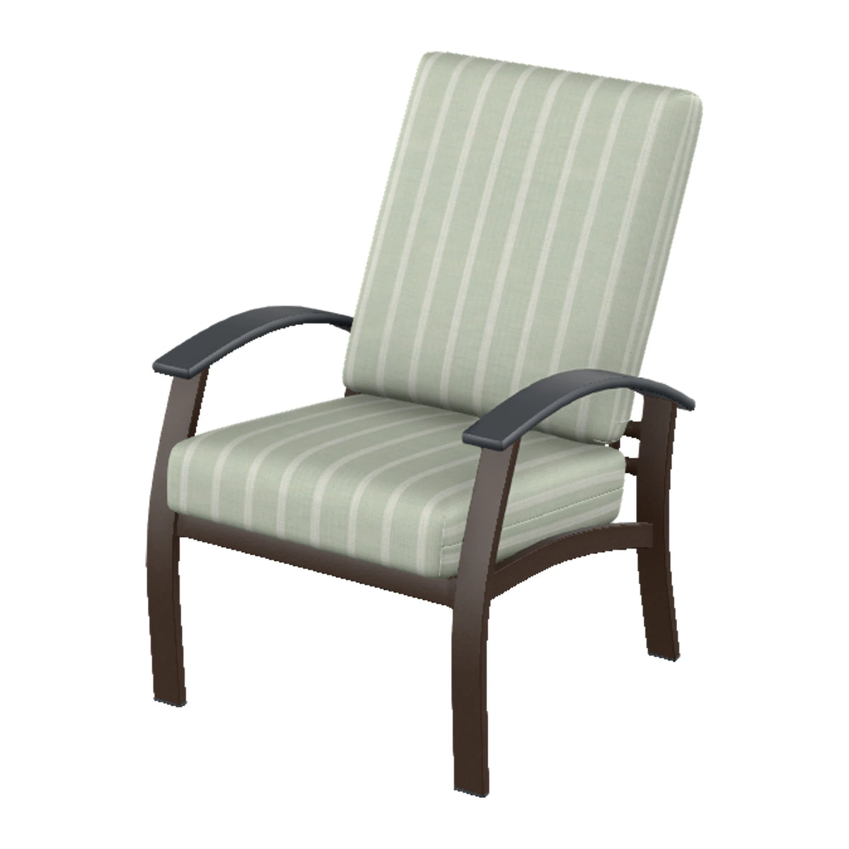 Belle Isle Cushion Armchair — Kona PC / Graphite Accents