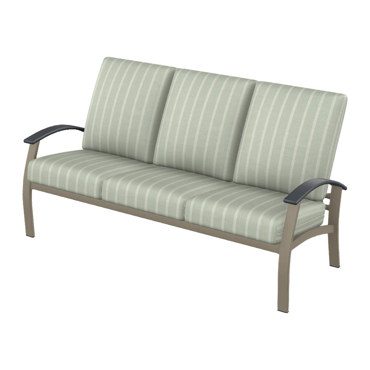 Belle Isle Cushion Sofa — Storm PC / Graphite Accents