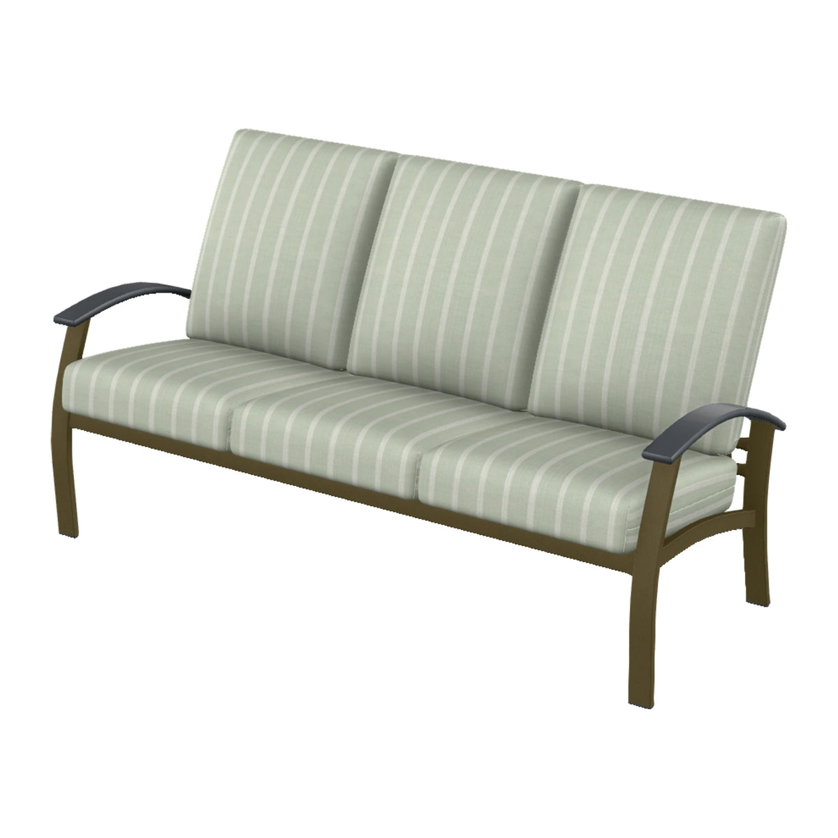 Belle Isle Cushion Sofa — Beachwood PC / Graphite Accents
