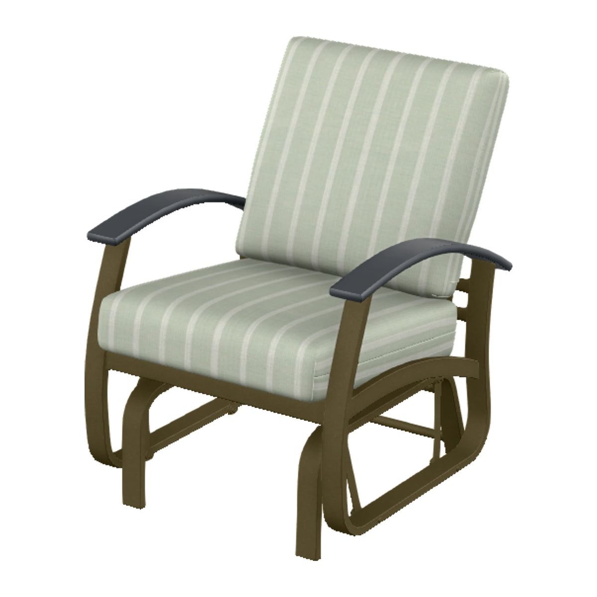 Belle Isle Cushion Single-Seat Glider — Beachwood PC / Graphite Accents