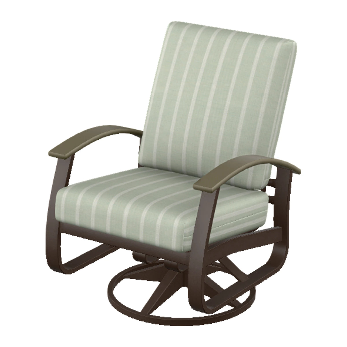 Belle Isle Cushion Swivel Rocker — Kona PC / Beachwood Accents