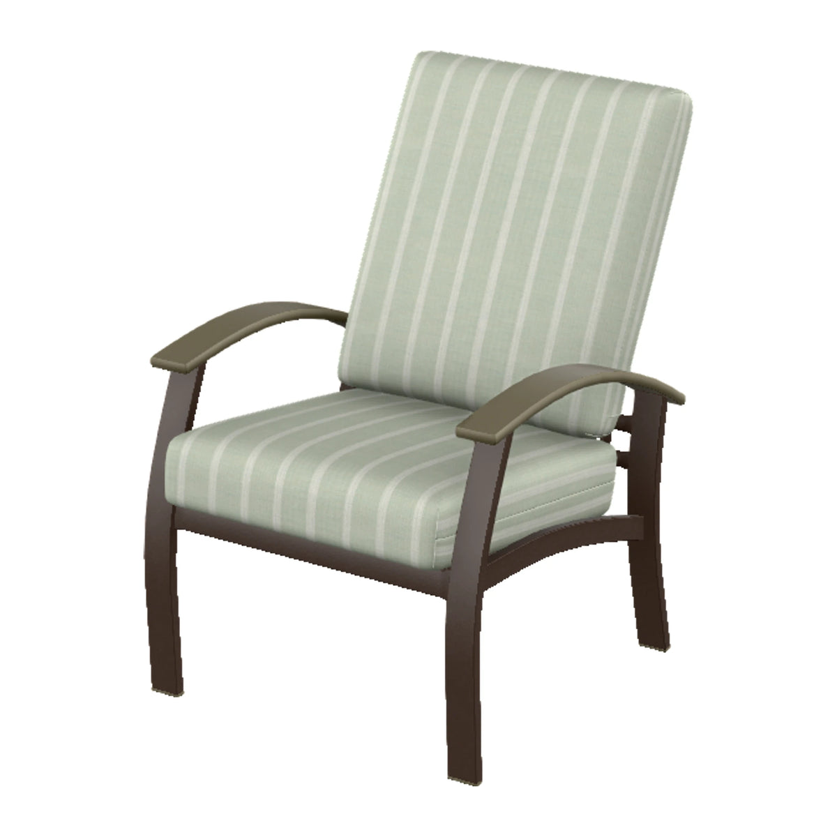 Belle Isle Cushion Armchair — Kona PC / Beachwood Accents