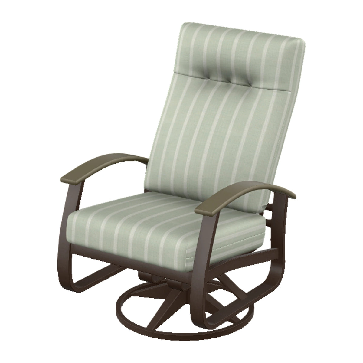 Belle Isle Cushion Supreme Height Swivel Rocker — Kona PC / Beachwood Accents