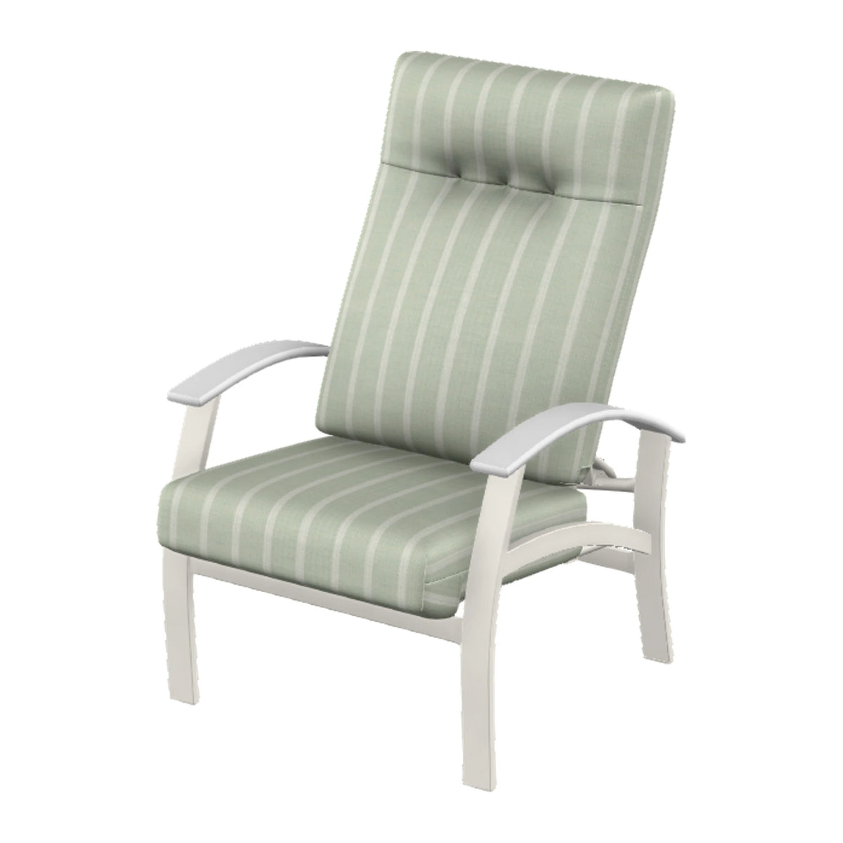 Belle Isle Cushion Supreme Height Adjustable Armchair — Snow PC / Snow Accents