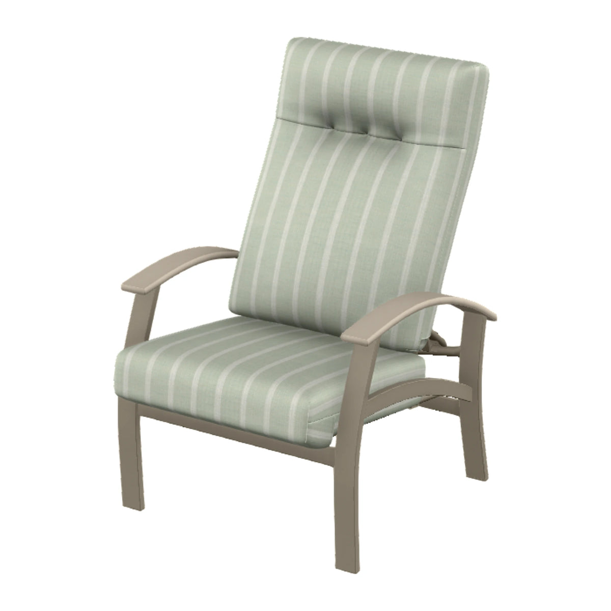 Belle Isle Cushion Supreme Height Adjustable Armchair — Storm PC / Desert Accents