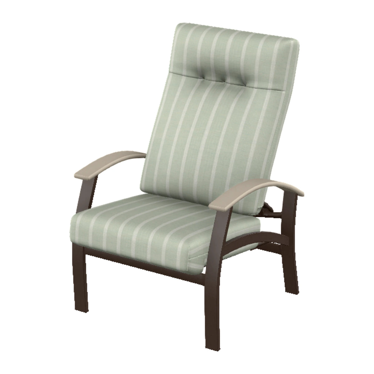 Belle Isle Cushion Supreme Height Adjustable Armchair — Kona PC / Desert Accents