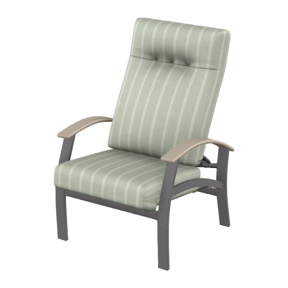 Belle Isle Cushion Supreme Height Adjustable Armchair — Graphite Txt PC / Desert Accents