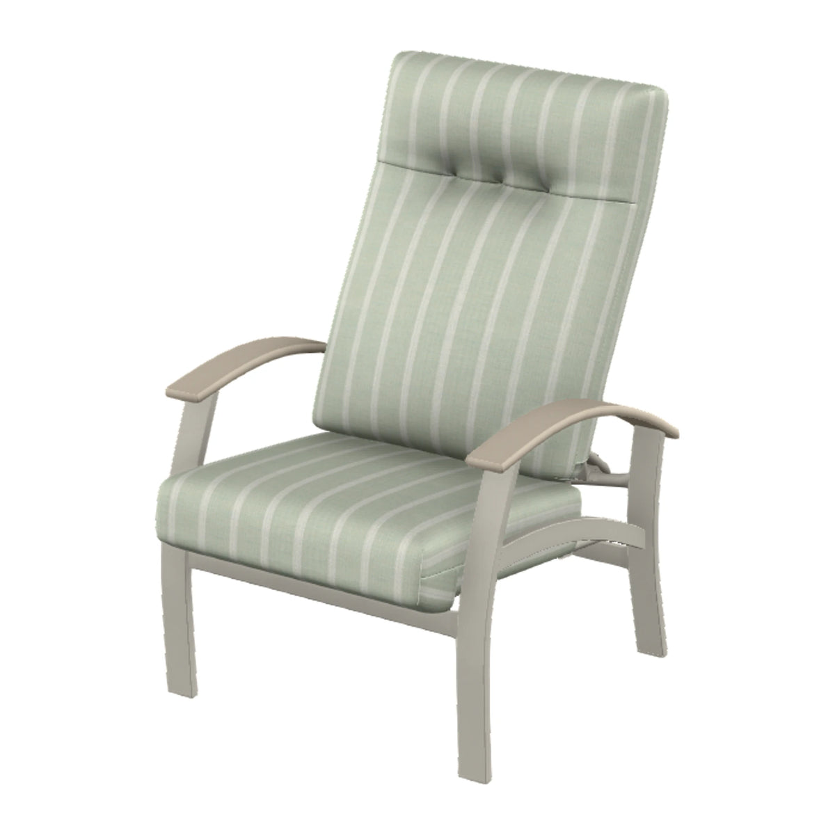 Belle Isle Cushion Supreme Height Adjustable Armchair — Warm Grey PC / Desert Accents