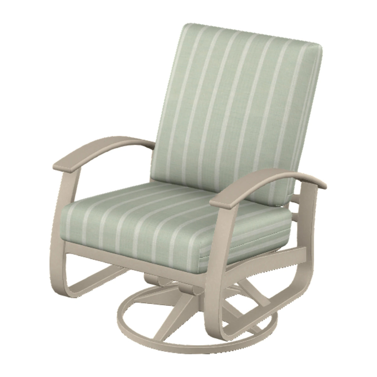 Belle Isle Cushion Swivel Rocker — Desert Sand PC / Desert Accents