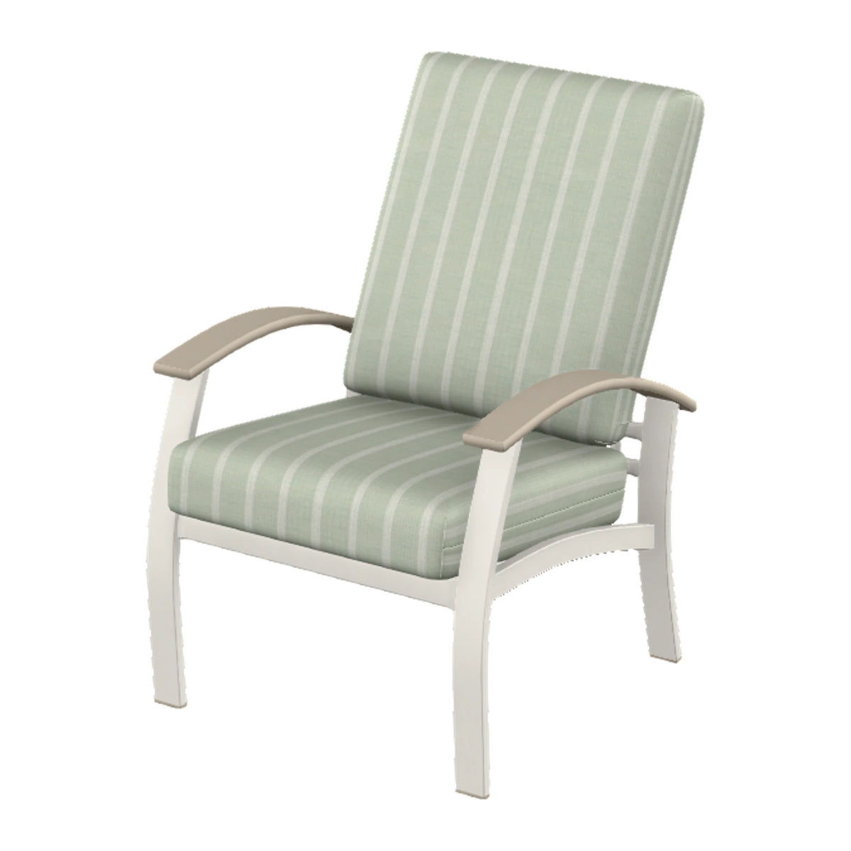 Belle Isle Cushion Armchair — Snow PC / Desert Accents