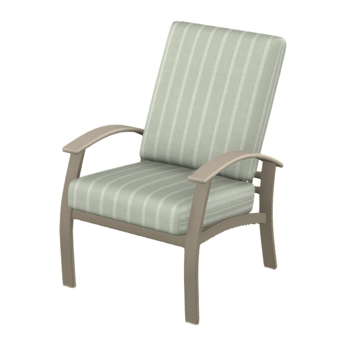 Belle Isle Cushion Armchair — Storm PC / Desert Accents
