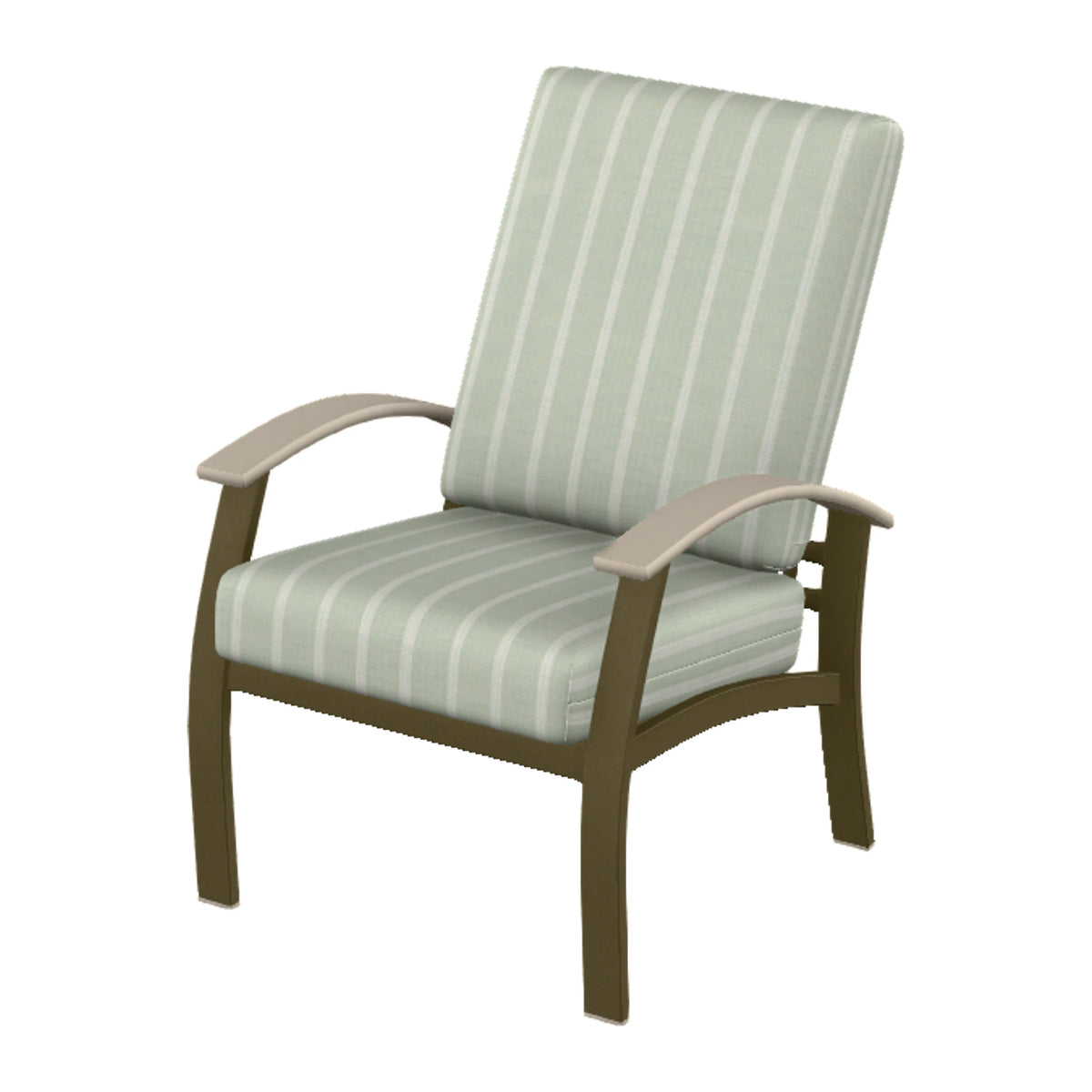 Belle Isle Cushion Armchair — Beachwood PC / Desert Accents