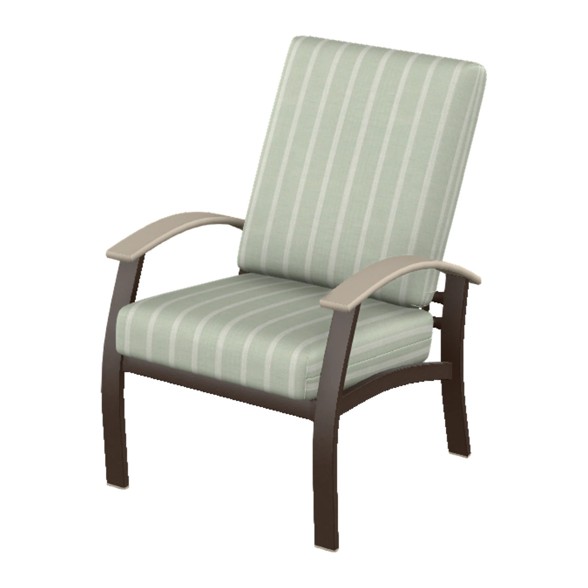 Belle Isle Cushion Armchair — Kona PC / Desert Accents