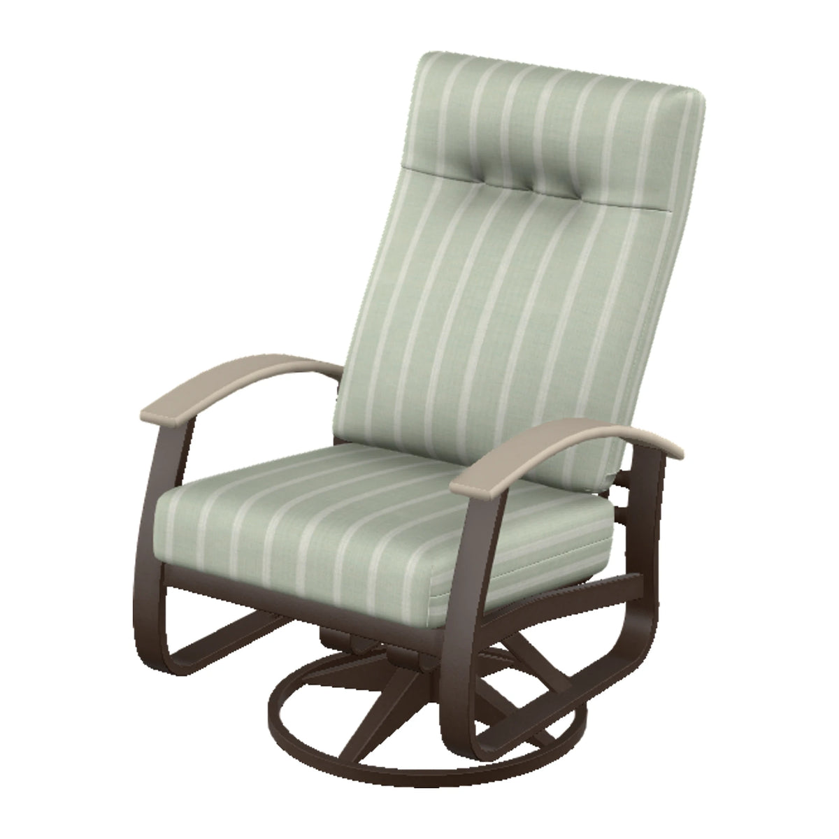 Belle Isle Cushion Supreme Height Swivel Rocker — Kona PC / Desert Accents