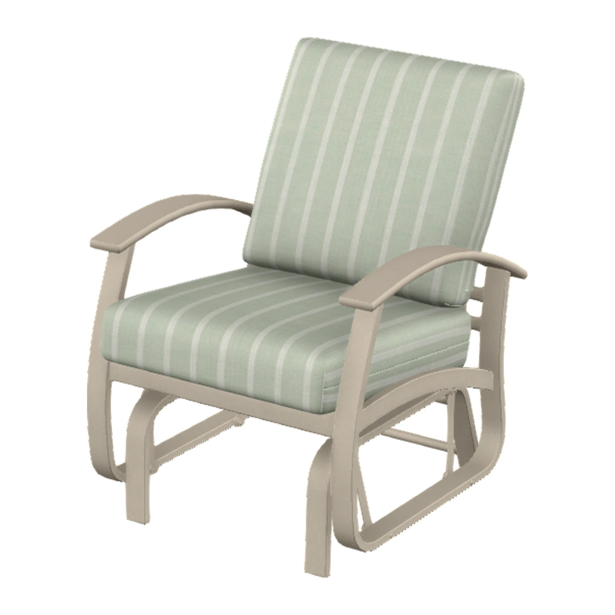 Belle Isle Cushion Single-Seat Glider — Desert Sand PC / Desert Accents