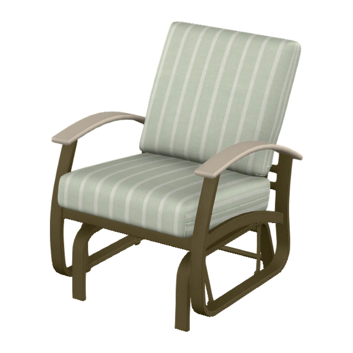 Belle Isle Cushion Single-Seat Glider — Beachwood PC / Desert Accents