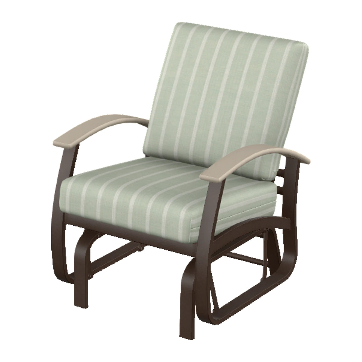 Belle Isle Cushion Single-Seat Glider — Kona PC / Desert Accents