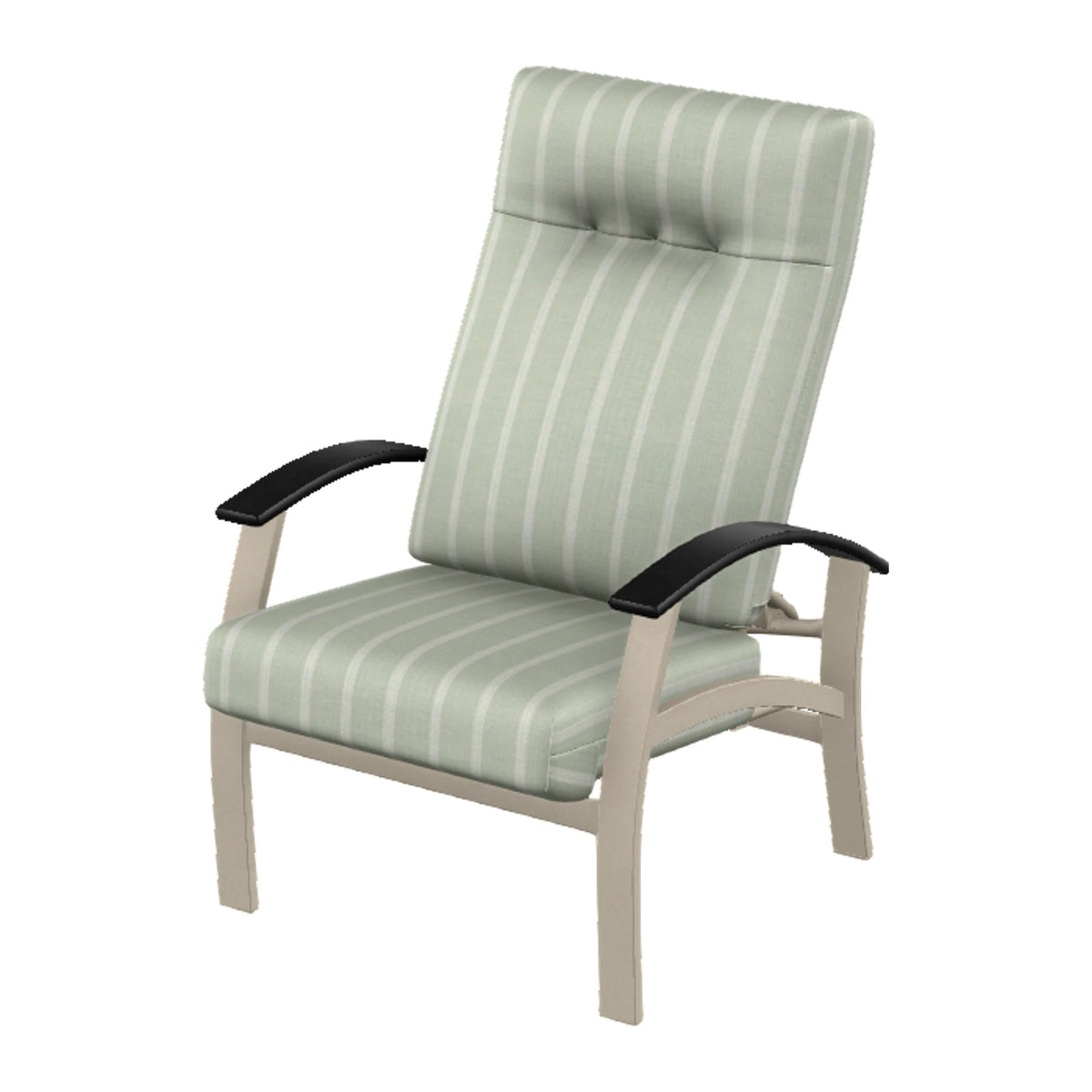 Belle Isle Cushion Supreme Height Adjustable Armchair — Desert Sand PC / Black Accents