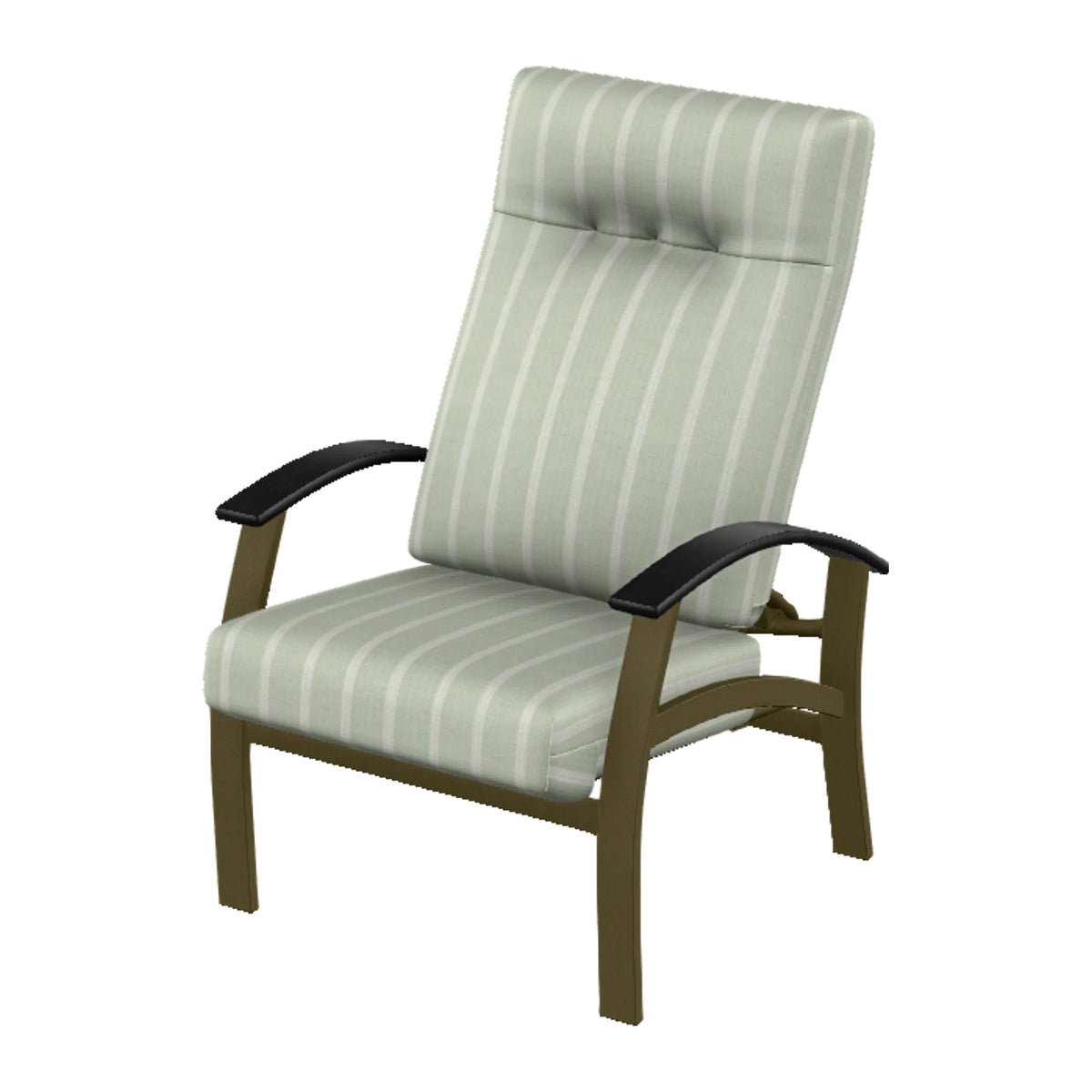 Belle Isle Cushion Supreme Height Adjustable Armchair — Beachwood PC / Black Accents