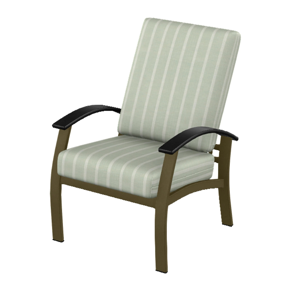 Belle Isle Cushion Armchair — Beachwood PC / Black Accents