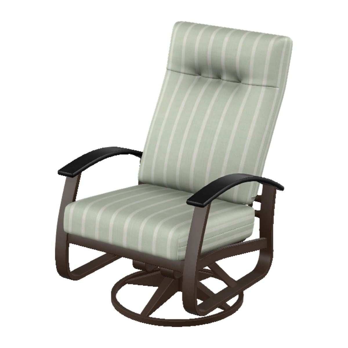 Belle Isle Cushion Supreme Height Swivel Rocker — Kona PC / Black Accents