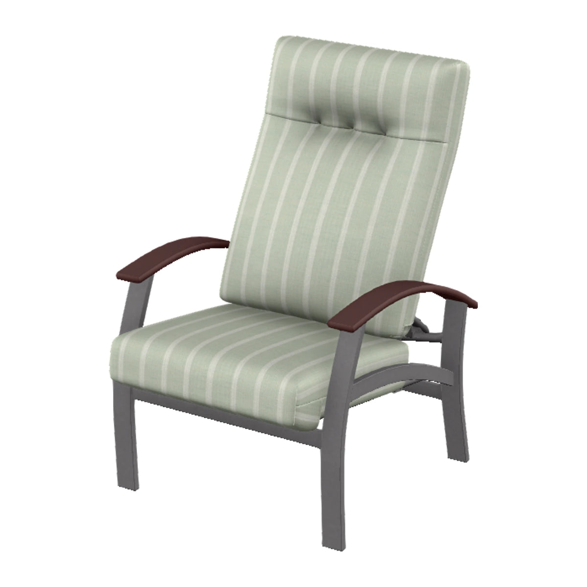 Belle Isle Cushion Supreme Height Adjustable Armchair — Graphite Txt PC / Cranberry Accents
