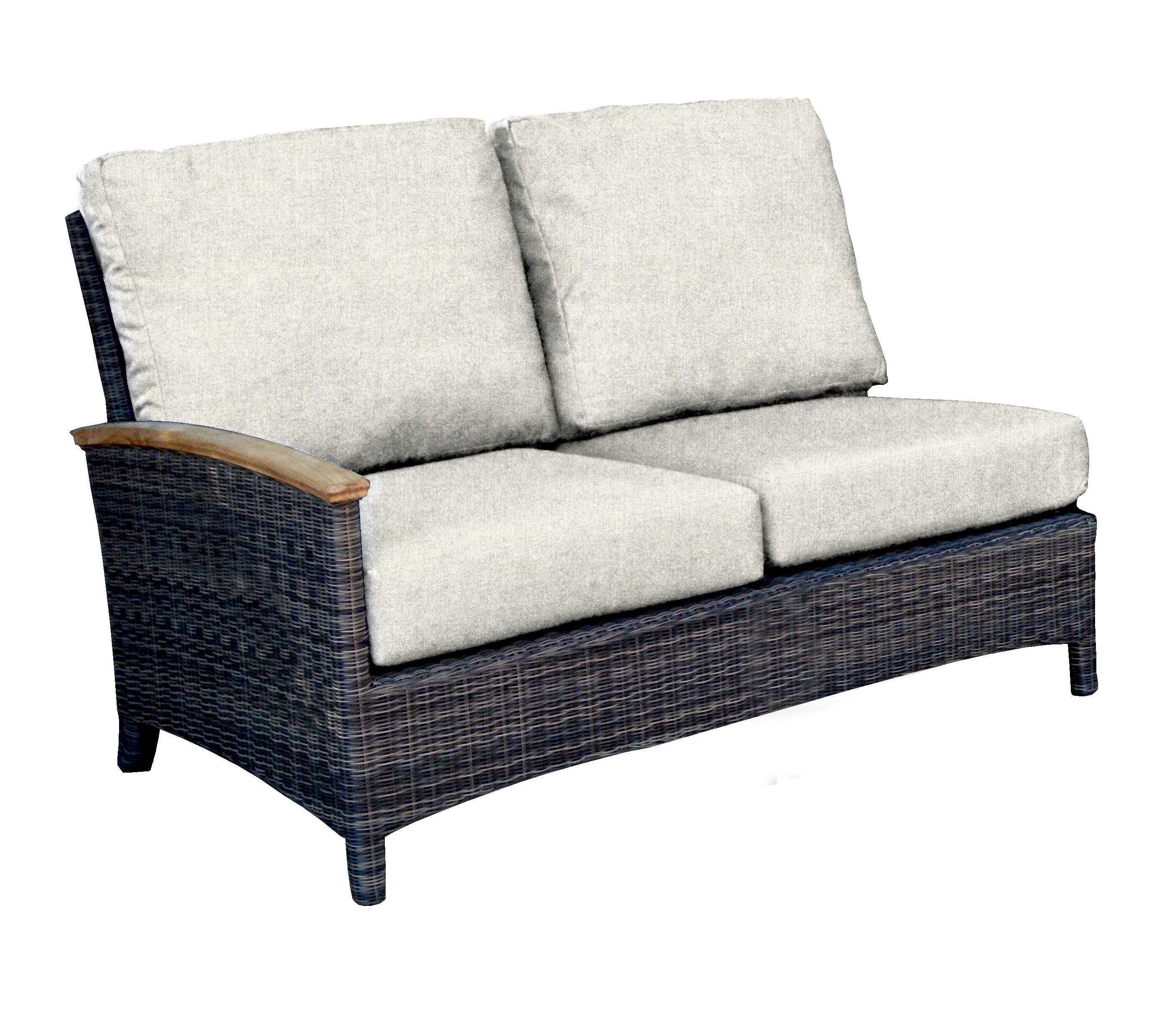 Bella Deep Seating Sectional Left Side Facing Settee